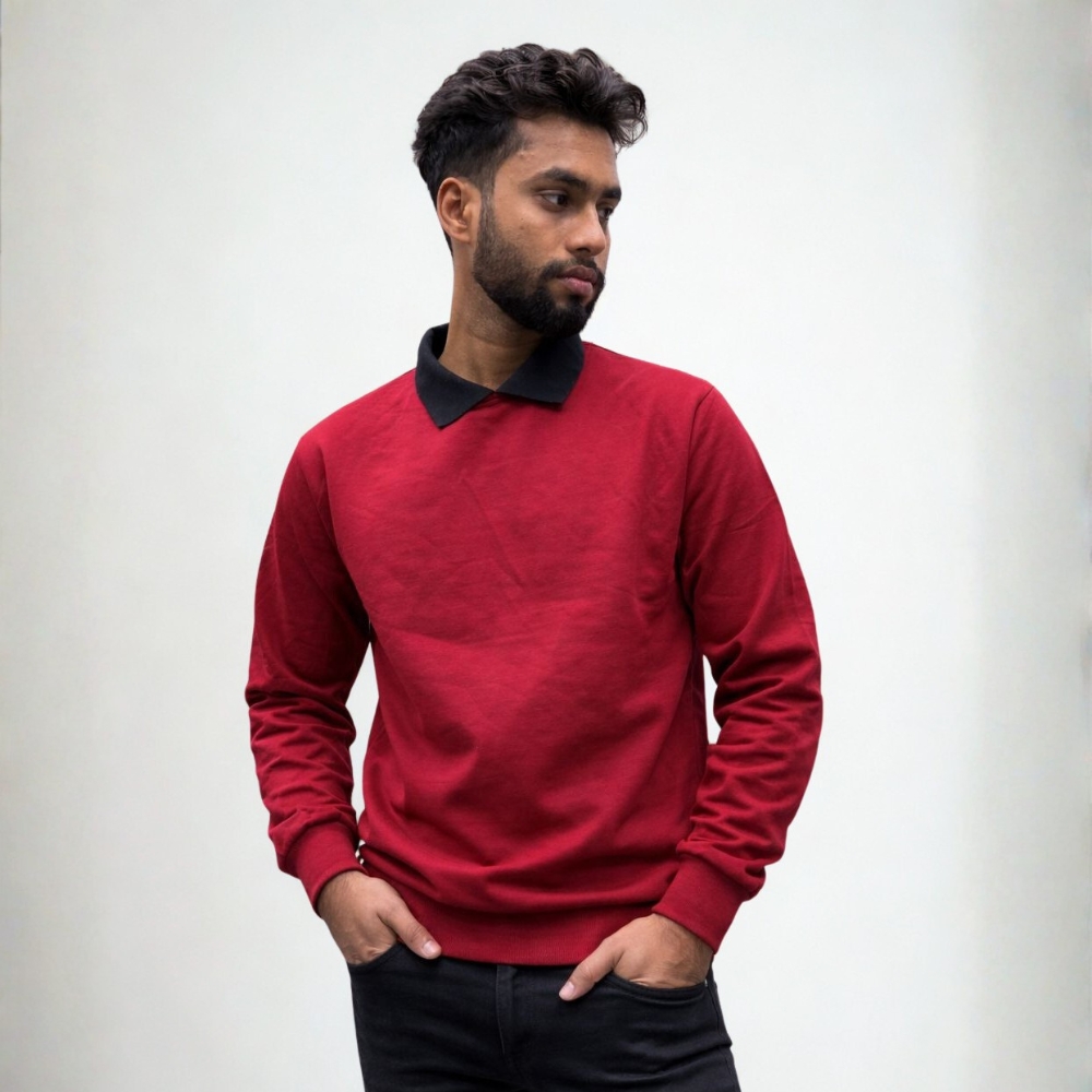 Premium Casual Polo Shirt (Maroon color)