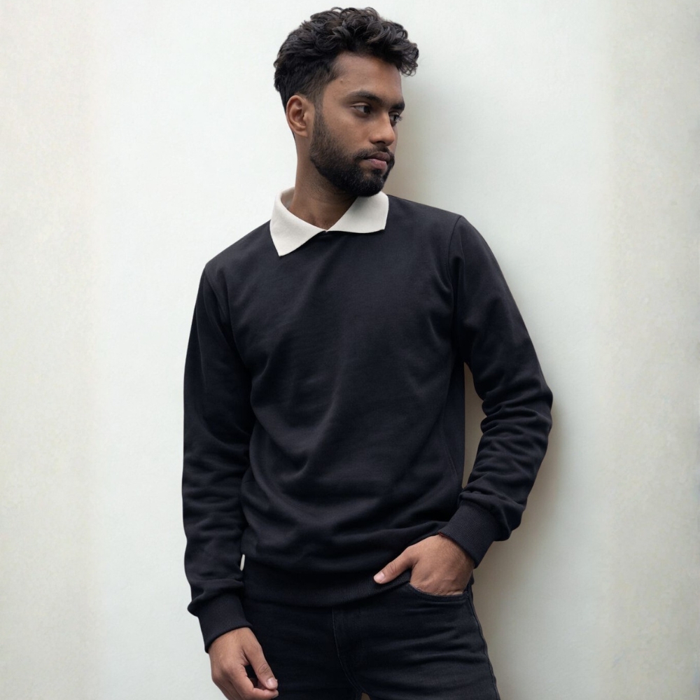 Premium Casual Polo Shirt (Black-color)