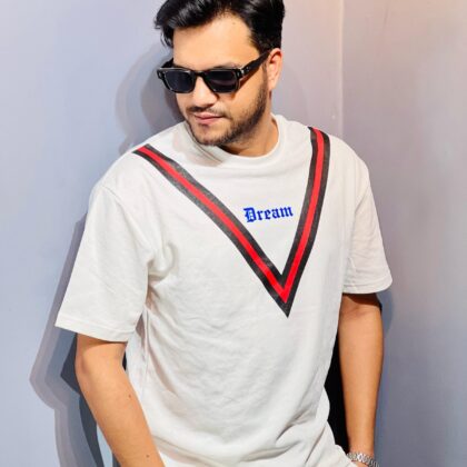 Drop Shoulder T-Shirt  WHITE