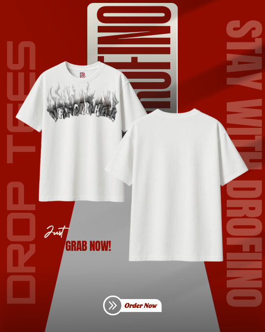 Men's Premium Dropshoulder (White)