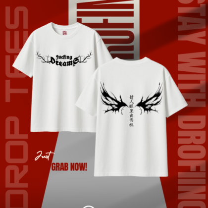 Men's Premium Dropshoulder (White)