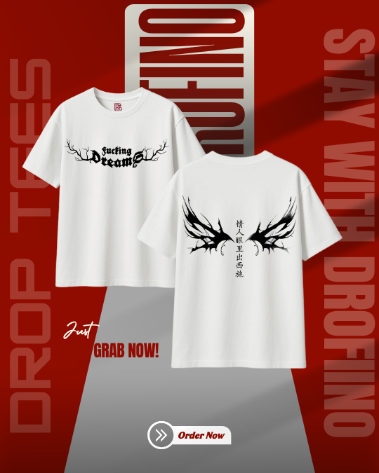 Men's Premium Dropshoulder (White)