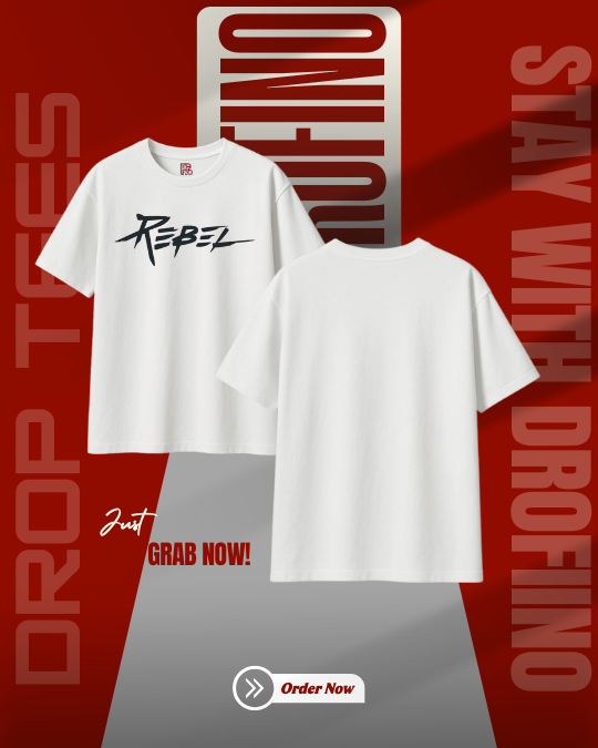 Men's Premium Dropshoulder (White)