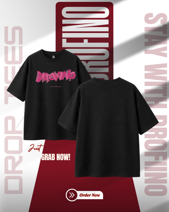 Men's Premium Dropshoulder (BLACK)