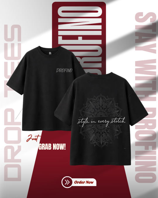 Men's Premium Dropshoulder (BLACK)